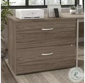 Hybrid Modern Hickory 2 Drawer Lateral File Cabinet
