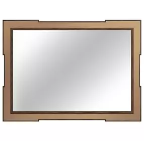 Eave Brown Rectangular Wall Mirror