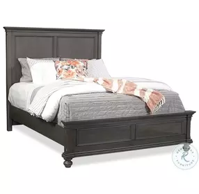 Oxford Peppercorn Low Profile Panel Bedroom Set