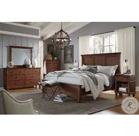 Oxford Whiskey Brown Dresser with Landscape Mirror
