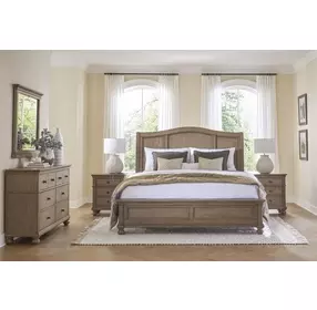 Oxford Tan 2 Drawer Nightstand