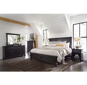 Oxford Black Rectangular Dresser Mirror