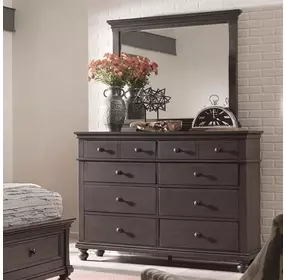 Oxford Peppercorn Rectangular Dresser Mirror