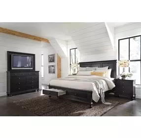Oxford Black 8 Drawer Chesser