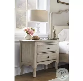 Provence Linen 2 Drawer Nightstand