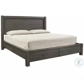 Mill Creek Carob Distressed Platform Storage Bedroom Set