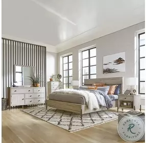 Zane Parchment Dresser with Mirror