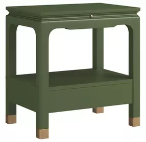 Eave Darkened Sage Bedside Table