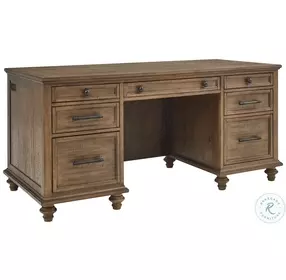 Hensley Honey 66" Executive Home Office Set