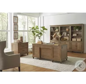 Hensley Honey 66" Executive Desk