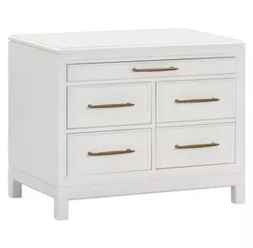 Alexander White Workstation 5 Drawer Combo File Cabinet