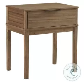 Cyrus Almond Bisque 1 Drawer Nightstand