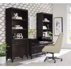 Sutton French Roast 2 Door Bookcase