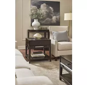 Sutton French Roast Square End Table