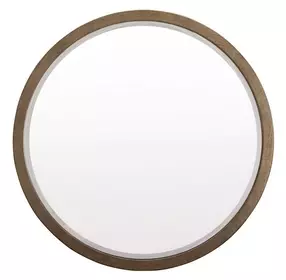 Olivia Sunkissed Beige Round Dresser Mirror