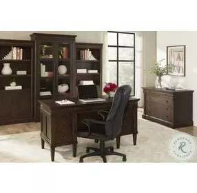 Jackson Turkish Coffee 62" Executive Desk and USB Charging
