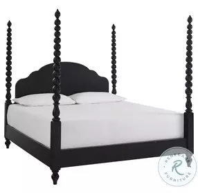 Caroline Soft Black Poster Bedroom Set