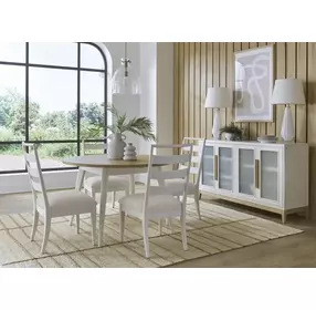Astoria Pearl 4 Door Sideboard with LED