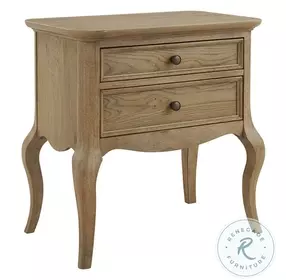 Chateau Philippe Cognac Cabriole 2 Drawer Nightstand