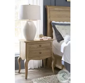 Chateau Philippe Cognac Cabriole 2 Drawer Nightstand