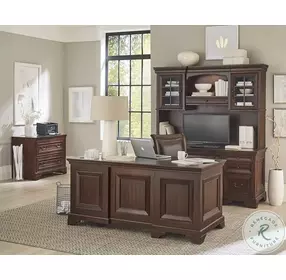 Richmond Brown Burgundy Lateral File Cabinet