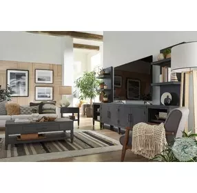 Preston Urbane Grey Cocktail Table