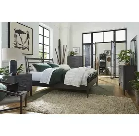 Preston Urbane Gray 5 Drawer Chest