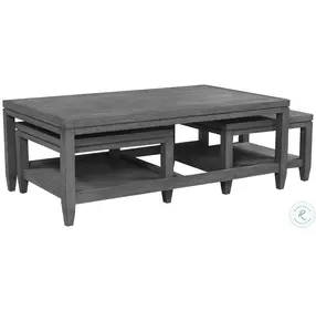 Preston Urbane Grey Nesting Occasional Table Set