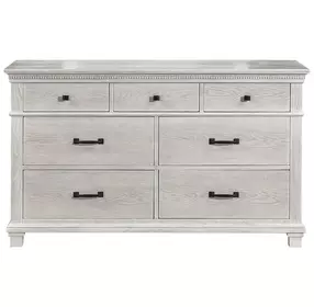 Silver Sands Gray 7 Drawer Dresser