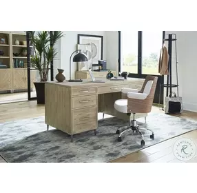 Maddox Biscotti 66" Executive Desk