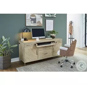 Maddox Biscotti Credenza Desk
