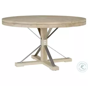 Maddox Biscotti Round Dining Room Set