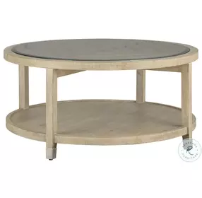 Maddox Biscotti Round Occasional Table Set