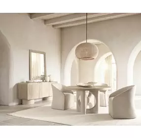 Antibes Warm Roz Round Dining Table