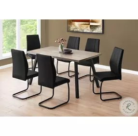 1137 Dark Taupe Rectangular Dining Table