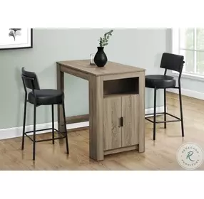 2245 Black Leather Look Bar Stool Set Of 2