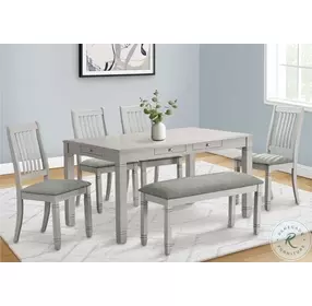 1256 Gray Dining Chair Set of 2