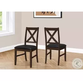 1333 Black Cross Back Dining Chair Set Of 2