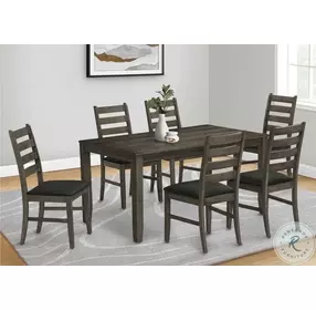 1347 Grey Fabric Dining Chair Set Of 2