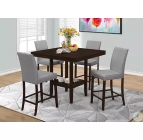 Gray Counter Height Dining Chair Set of 2