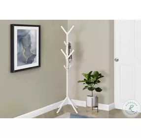 2059 White 70" Coat Rack