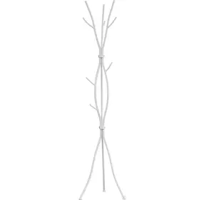 White Metal 74" Coat Rack