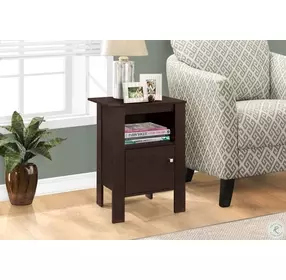 Cappuccino Storage Accent Table