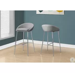2298 Gray Bar Stool Set of 2