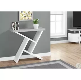 White 36" Console Table