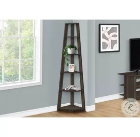 2469 Brown Oak 72" Bookcase