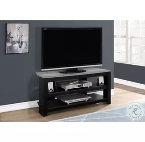 2564 Black And Grey 42"L TV Stand