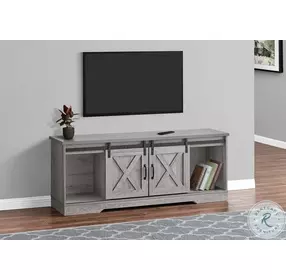 2747 Grey 2 Door 60" TV Stand