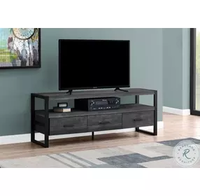 2823 Black 60" TV Stand