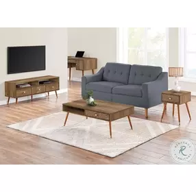 2836 Walnut Drawer Coffee Table